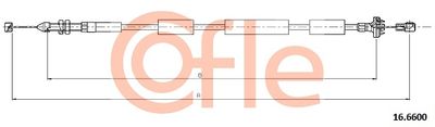 Accelerator Cable COFLE 92.16.6600