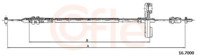 Accelerator Cable COFLE 92.16.7000