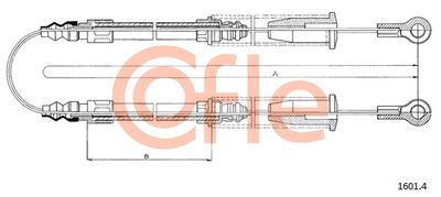 Cable Pull, parking brake COFLE 92.1601.4