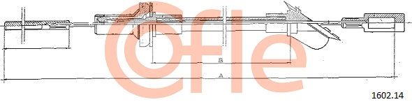 COFLE 92.1602.14 Cable Pull, clutch control