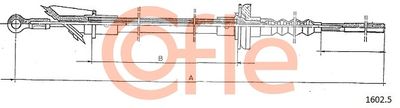 Cable Pull, clutch control COFLE 92.1602.5