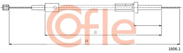 COFLE 92.1606.1 Bonnet Cable
