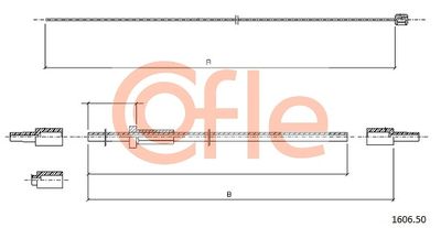 Bonnet Cable COFLE 92.1606.50