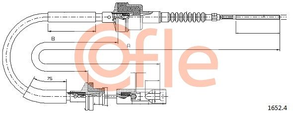 COFLE 92.1652.4 Cable Pull, clutch control
