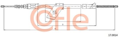 Cable Pull, parking brake COFLE 92.17.0014