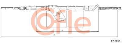 Cable Pull, parking brake COFLE 92.17.0015