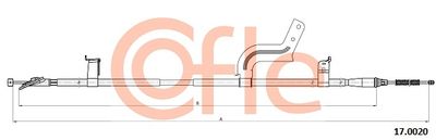 Cable Pull, parking brake COFLE 92.17.0020