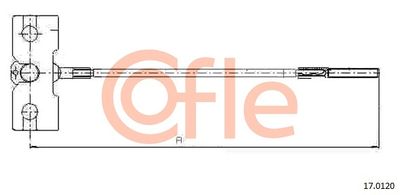 Cable Pull, parking brake COFLE 92.17.0120