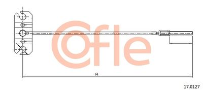 Cable Pull, parking brake COFLE 92.17.0127