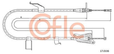 Cable Pull, parking brake COFLE 92.17.0336