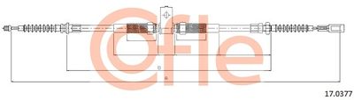 Cable Pull, parking brake COFLE 92.17.0377