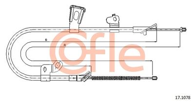 Cable Pull, parking brake COFLE 92.17.1078