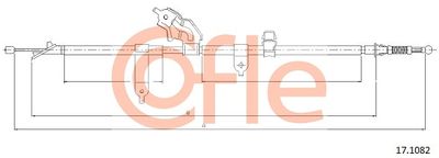 Cable Pull, parking brake COFLE 92.17.1082