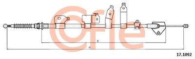 Cable Pull, parking brake COFLE 92.17.1092