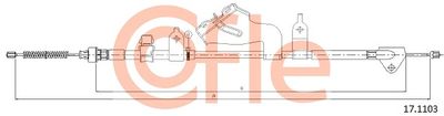 Cable Pull, parking brake COFLE 92.17.1103