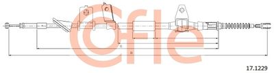 Cable Pull, parking brake COFLE 92.17.1229