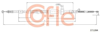Cable Pull, parking brake COFLE 92.17.1264