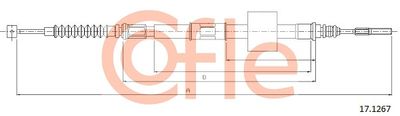 Cable Pull, parking brake COFLE 92.17.1267