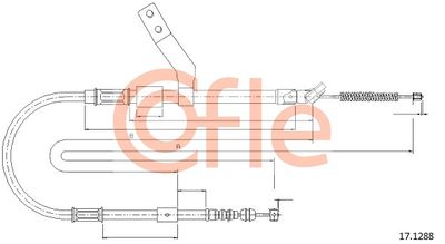 Cable Pull, parking brake COFLE 92.17.1288