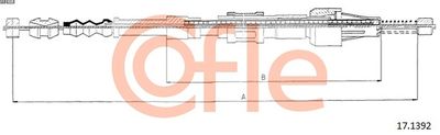 Cable Pull, parking brake COFLE 92.17.1392
