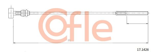 COFLE 92.17.1426 Cable Pull, parking brake