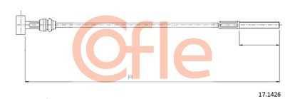 Cable Pull, parking brake COFLE 92.17.1426
