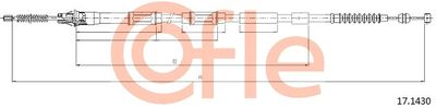 Cable Pull, parking brake COFLE 92.17.1430