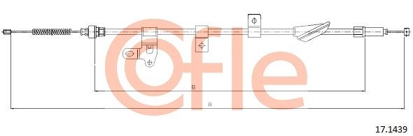 COFLE 92.17.1439 Cable Pull, parking brake