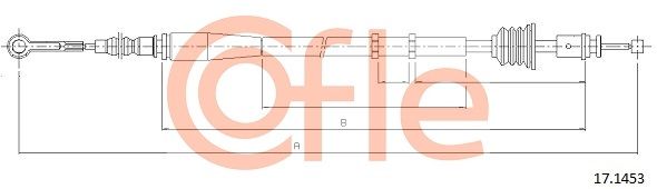 COFLE 92.17.1453 Cable Pull, parking brake