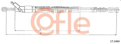 Cable Pull, parking brake COFLE 92.17.1464