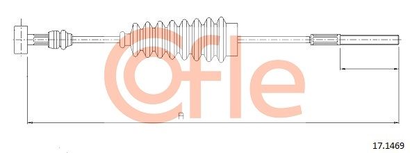 COFLE 92.17.1469 Cable Pull, parking brake