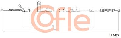 Cable Pull, parking brake COFLE 92.17.1485