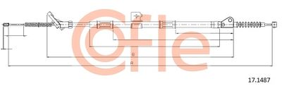 Cable Pull, parking brake COFLE 92.17.1487