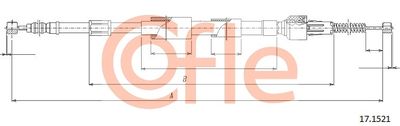 Cable Pull, parking brake COFLE 92.17.1521