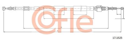 Cable Pull, parking brake COFLE 92.17.1525