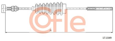 Cable Pull, parking brake COFLE 92.17.1549