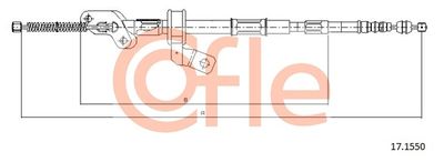 Cable Pull, parking brake COFLE 92.17.1550