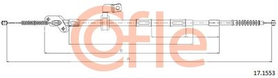 Cable Pull, parking brake COFLE 92.17.1553