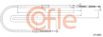 Cable Pull, parking brake COFLE 92.17.1652