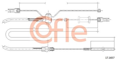 Cable Pull, parking brake COFLE 92.17.1657