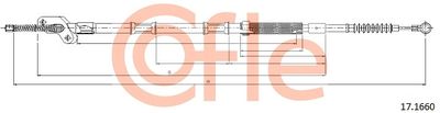 Cable Pull, parking brake COFLE 92.17.1660