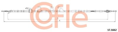 Cable Pull, parking brake COFLE 92.17.1662