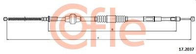Cable Pull, parking brake COFLE 92.17.2037