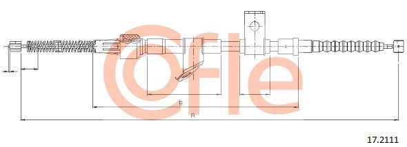 COFLE 92.17.2111 Cable Pull, parking brake