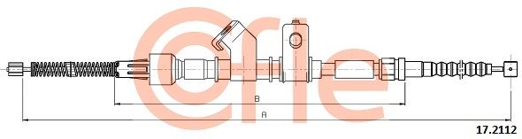 COFLE 92.17.2112 Cable Pull, parking brake