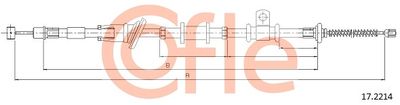 Cable Pull, parking brake COFLE 92.17.2214