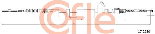 COFLE 92.17.2280 Cable Pull, parking brake