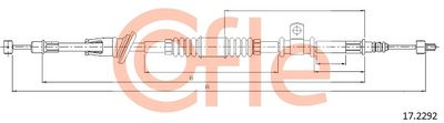 Cable Pull, parking brake COFLE 92.17.2292
