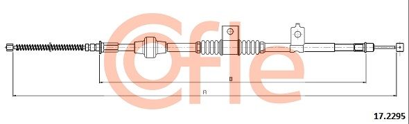 COFLE 92.17.2295 Cable Pull, parking brake