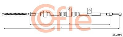 Cable Pull, parking brake COFLE 92.17.2295